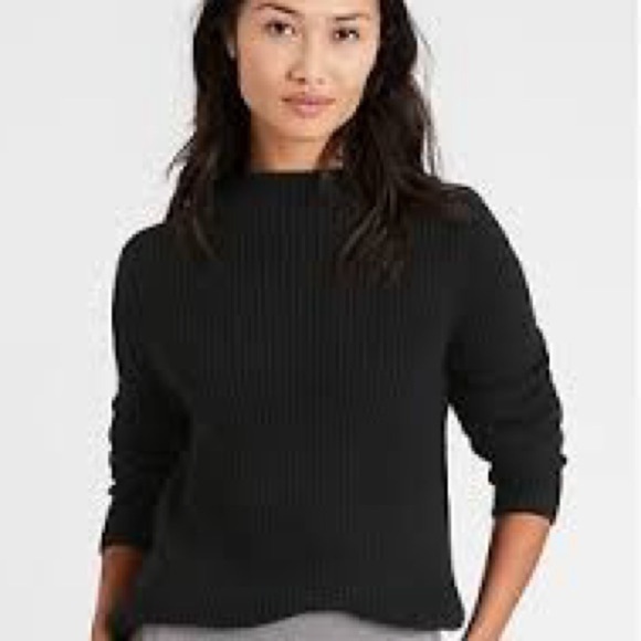 Banana Republic,Black, Softly Ribbed, Stretch, Excellent Wardrobe Add, Size Med - Picture 3 of 11